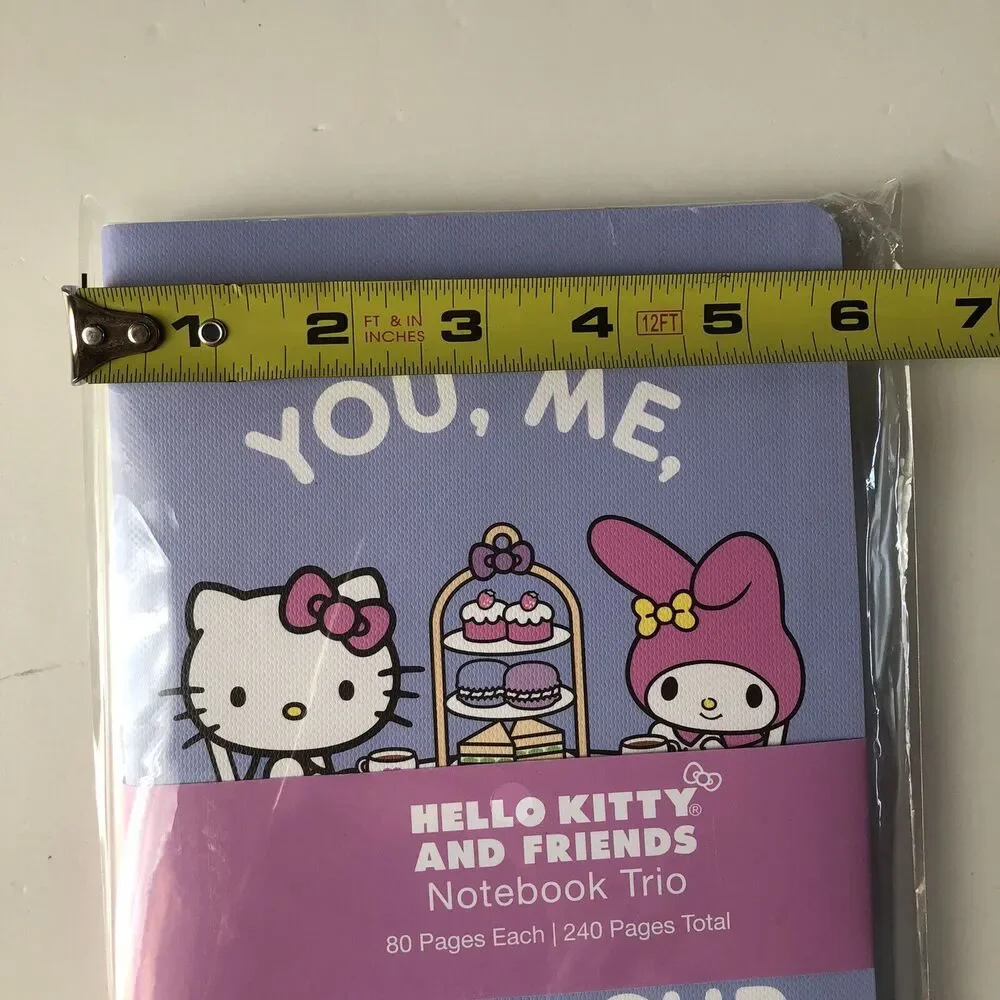 Hello Kitty & Friends 3 Pack Notebooks 80 Pages Each/240 Pages Total New